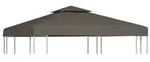 vidaXL Pavillon-Dachplane mit Kaminabzug 310 g/m2 3x3 m Taupe