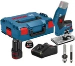Bosch Akku-Kantenfr&auml;se GKF 12V-8 12 V / 1x 2,0 Ah Akku + Ladeger&auml;t inkl. 2x...