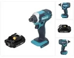 "Makita DTD 152 A1 Akku Schlagschrauber 18 V 165 Nm 1/4" + 1x Akku 2,0 Ah - ohne