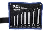 "Doppel-Ringschl&uuml;sselsatz "BGS" - CV-Stahl - 6-22mm - 8-tlg - extra flach - in Ro"