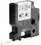DYMO IND RHINO 18051 Polyolefin Bandfarbe: Wei&szlig; Schriftfarbe:Schwarz 6mm 1.5m