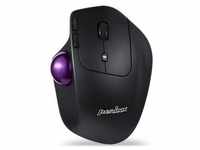 Perixx PERIMICE-720, Bluetooth, ergonomische Trackball Maus, schnurlos, schwarz