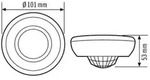 ESYLUX EB10430848 Aufputz Decken-Bewegungsmelder 360&deg; Wei&szlig; IP40