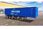3951 - Modellbausatz,1:24 Container Auflieger 40Ft