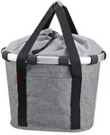 KLICKfix City-Tasche Bikebasket twist silver, 35x28x26cm, grau/schwarz