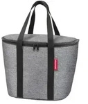 KLICKfix Thermo-Tasche f&uuml;r Lenkerkorb twist, 34 x 26 x 25 cm, silber/schwarz