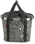 KLICKfix City-Tasche Bikebasket zebra, 35x28x26cm, schwarz/wei&szlig;