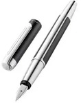 Pelikan Pura P40, Anthrazit, Kartuschenf&uuml;llsystem, Aluminium, Edelstahl, Fettdruck,