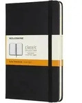 Notizbuch Medium 11,5x18cm liniert Hardcover 104 Blatt schwarz