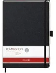 Notizbuch Kompagnon Klassik A4 kariert 96 Blatt 80g/qm schwarz