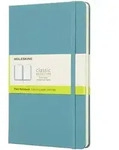 Notizbuch Large A5 blanko Hardcover 120 Blatt riffblau