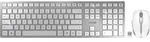 CHERRY JD-9100EU-1 Kabellos, Funk Tastatur, Maus-Set US-Englisch, QWERTY Wei&szlig;