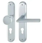 HOPPE Langschildgarnitur Stockholm 53/273P/1140 Aluminium F1 PZ 72 mm