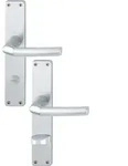 Langschildgarnitur Birm.1117/202SP Alu.F1 SK/OL 78mm DIN L/R HOPPE