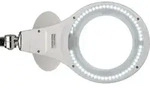 MAUL LED-Lupenleuchte MAULmakro, Klemmfu&szlig;, wei&szlig;