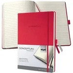 SIGEL Notizbuch CONCEPTUM&reg; ca. DIN A4 liniert, rot Hardcover 194 Seiten