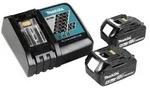 Makita DRS 780 RT Akku Handkreiss&auml;ge 36V ( 2x18V ) 185 mm Brushless + 2x Akku...