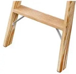 ILLER-LEITER Holz Stufen Stehleiter 2105-7