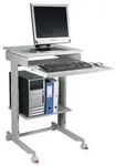PC-Arbeitstisch H720-1100xB600xT500mm lichtgrau fahrbar