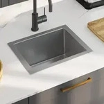 vidaXL Handgemachte Einbausp&uuml;le Edelstahl