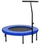 vidaXL Fitness Trampolin mit Griff und Sicherheitspolster 102 cm