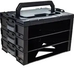 Sortimentskastentresor i-BOXX&reg; Rack 3er Block B442xT304xH342mm ABS BS SYSTEMS