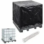 vidaXL Abdeckung f&uuml;r IBC-Tank 8 &Ouml;sen 116x100x120 cm