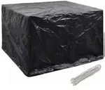 vidaXL Gartenm&ouml;bel-Abdeckung 8 &Ouml;sen 135x135x90 cm