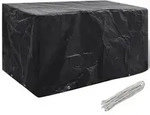vidaXL Gartenm&ouml;bel-Abdeckung 8 &Ouml;sen 180x70x90 cm