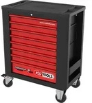 KS TOOLS PERFORMANCEplus P15 SCHWARZ/ROT Werkstattwagen mit 8 Schubladen - 873.1008