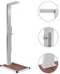 vidaXL Gartendusche mit Bodenelement WPC Edelstahl