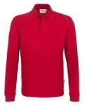 HAKRO Longsleeve-Poloshirt MIKRALINAR&reg; rot, L