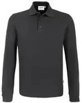 HAKRO Longsleeve-Poloshirt MIKRALINAR&reg; karbongrau, S