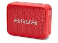Aiwa BS-200RD Tragbarer kabelloser Bluetooth-Lautsprecher, True Wireless Stereo,