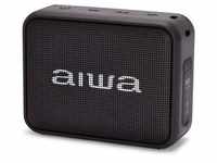Aiwa BS-200BK Tragbarer kabelloser Bluetooth-Lautsprecher, True Wireless Stereo,
