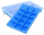 Intirilife 2x Eisw&uuml;rfelformen in BLAU &ndash; 2er Set &agrave; 15 F&auml;cher Eisw&uuml;rfel