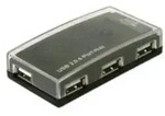 Delock 61393 USB-Hub 4 Port USB-A USB 2.0 480 MBit/s Schwarz