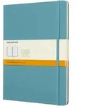 Notizbuch XL 19x25cm liniert Hardcover 96 Blatt riffblau