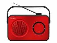 Aiwa RADIO PORTATIL R-190RD RED AM/FM / SPEAKER/3 /AUX IN/HANDLE/ANTENNA TELESCOPIC