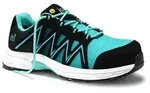 Sicherheitshalbschuh jo_SPEEDY black-aqua Low ESD S1PS, Gr. 39