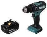 Makita DHP 485 F1 Akku Schlagbohrschrauber 18 V 50 Nm Brushless + 1x Akku 3,0...