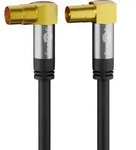 Goobay Antennen Anschlusskabel [1x Antennenbuchse 75 &Omega; - 1x Antennenstecker 75 &Omega;]