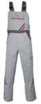 Planam Highline Latzhose zink/schiefer/rot 42 2331042