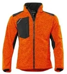 QUALITEX HIGH QUALITY WORKWEAR Strick-Fleecejacke mehrfarbig - orange/meliert -