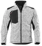 QUALITEX HIGH QUALITY WORKWEAR Strick-Fleecejacke mehrfarbig - weiss/meliert -
