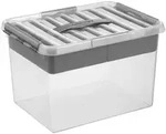 Aufbewahrungsbox Q-LINE mit Einsatz 22 Liter Kunststoff BPA-frei