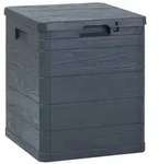 vidaXL Garten-Aufbewahrungsbox 90 L Anthrazit