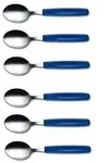 6 St&uuml;ck Victorinox Tafell&ouml;ffel Essl&ouml;ffel Set Edelstahl Blau