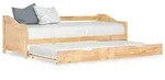 vidaXL Ausziehsofa Bettgestell Kiefernholz 90&times;200 cm