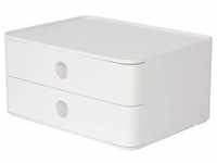 Schubladenbox Smart-Box Allison 260x195x125mm 2 Schübe snow white